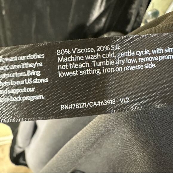 Eileen Fisher Velvet Crew Neck Dress Black Size XXS - Picture 11 of 12